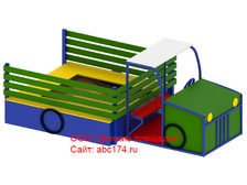 Машинка-песочница для детской площадки ДП-34