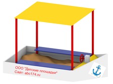 Кораблик - песочница для детской площадки недорого в Челябинске ДП-51