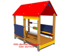 Детский игровой домик для детской площадки ДИД-14