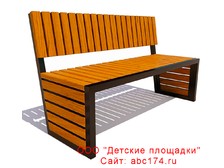 Современная красивая скамейка СМ-24