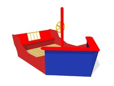 Кораблик-песочница для детской площадки АС-29П