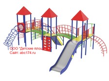 Детский игровой комплекс с пластиковыми горками ДОК-08