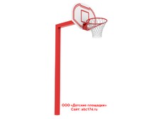 Баскетбольная стойка со щитом с кольцом с сеткой СБ-05