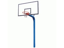Баскетбольная стойка со щитом (оргстекло) с кольцом с сеткой СБ-07