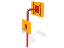 Баскетбольный щит (2 шт) с кольцом на стойке 2 СБ-10