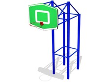 Баскетбольный щит с кольцом  на стойке СБ-14