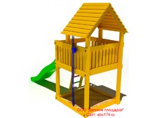 Детский деревянный комплекс купить в Челябинске! ДДК-02
